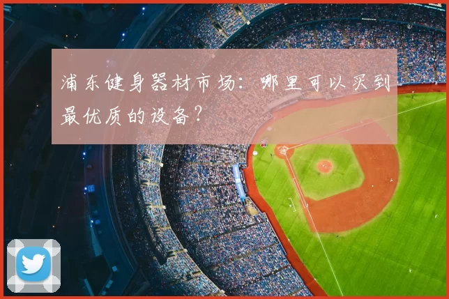 浦东健身器材市场:哪里可以买到最优质的设备?
